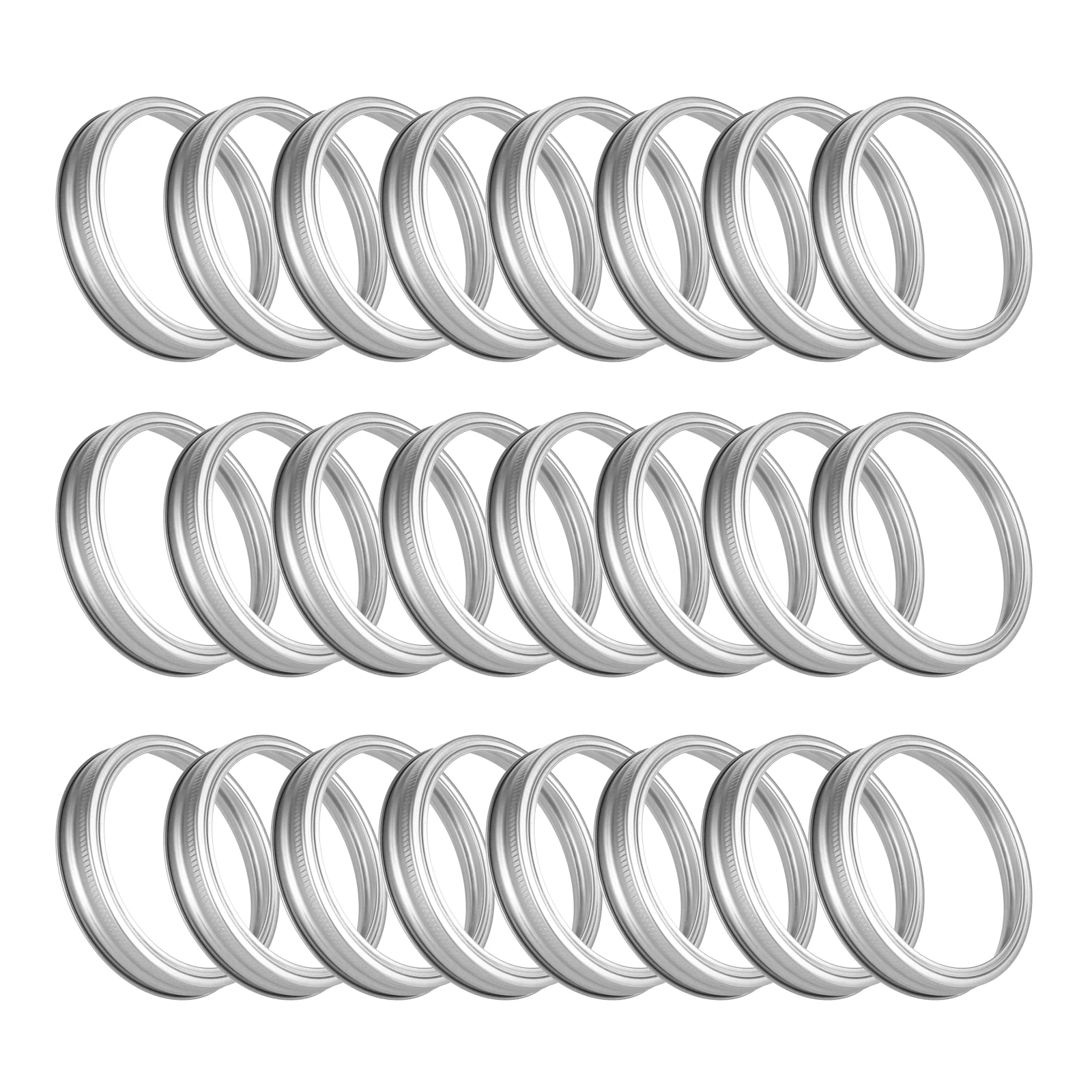 

24 шт./компл. 86 мм серебристые кольца для консервирования с обычным/широким горлышком, серебристые ремешки, подходят для банка Mason, крышки, Шариковые бутылки