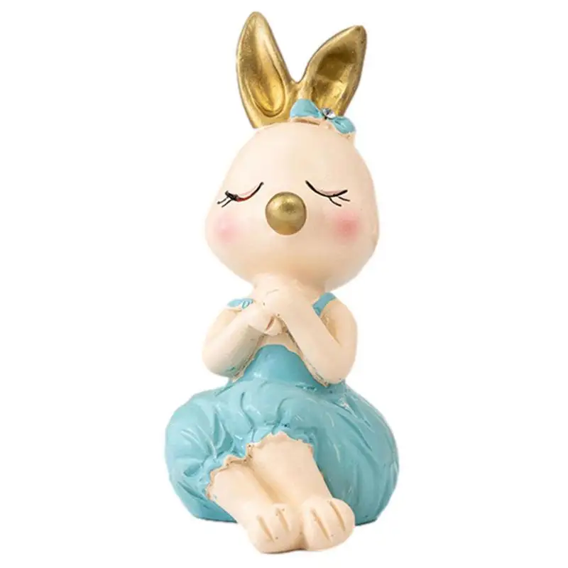 

Мультяшные кролики, украшения, милые ландшафты, декоративные полимерные украшения, креативные поделки, суккуленты, ваза, Декор