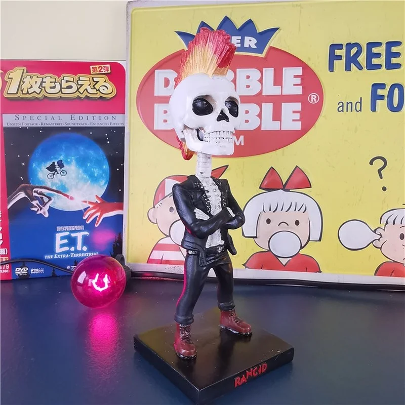 17 см кавайная мини-кукла экшн-фигурка панк-группы Rancid череп коксгребень модель