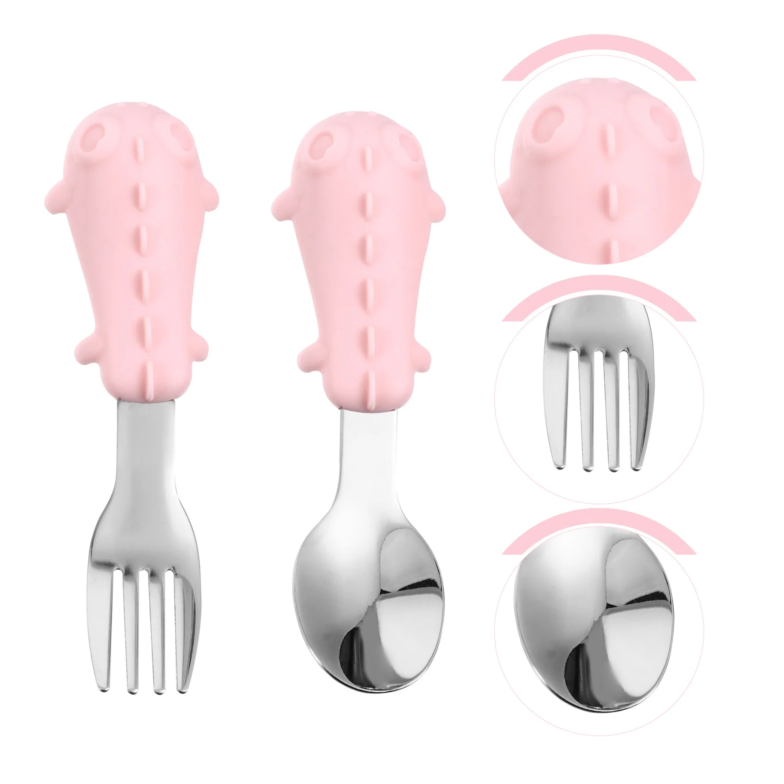 

1 Set Spoons Forks Utensils Set Adorable Toddler Tableware