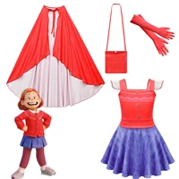 turning red costume princess dress suit charm for girls cosplay mei red carnival birthday party dress for girls costume