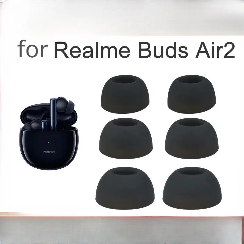 

Eartips Silicone Cover for Realme buds Air2 Eartips Earplug Wireless Bluetooth Earbuds Tips Anti-Slip Avoid Falling Off Earplugs