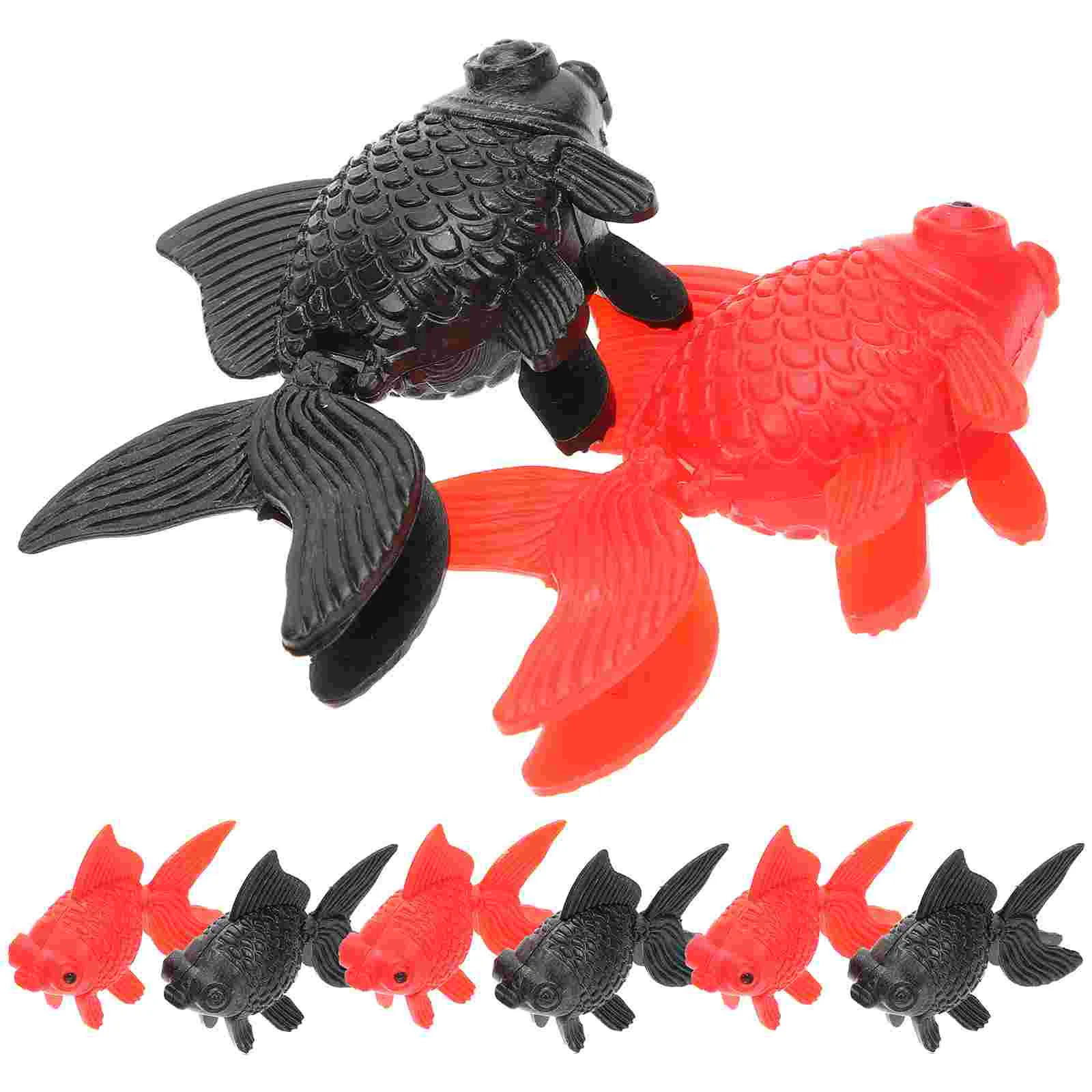 

Goldfish Mini Toys Ornament Gold Aquarium Animal Model Animals Sea Favor Party Tank Educational Kids Figure Vinyl Rubber Soft