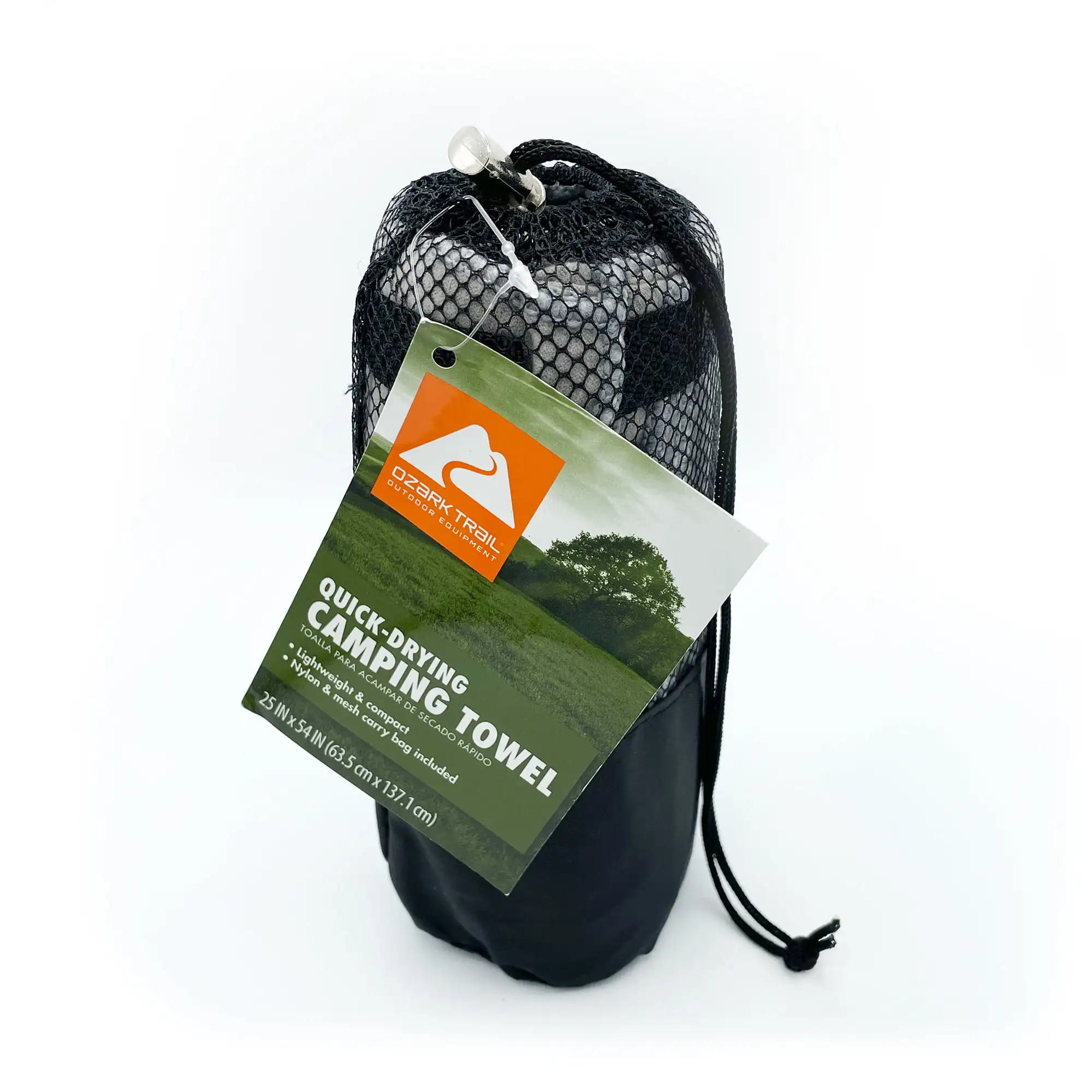 

Quick Dry Camping Towel, 25in x 54in, Gray