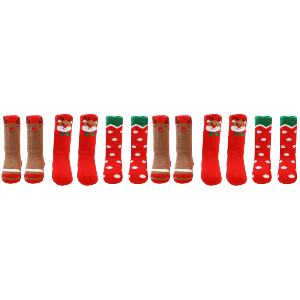 

Socks Christmas Baby Kidscotton Warm Infant Holiday Stockings Slipper Crew Skid Anti Floor Stocking Toddler Sock Girls Autumn