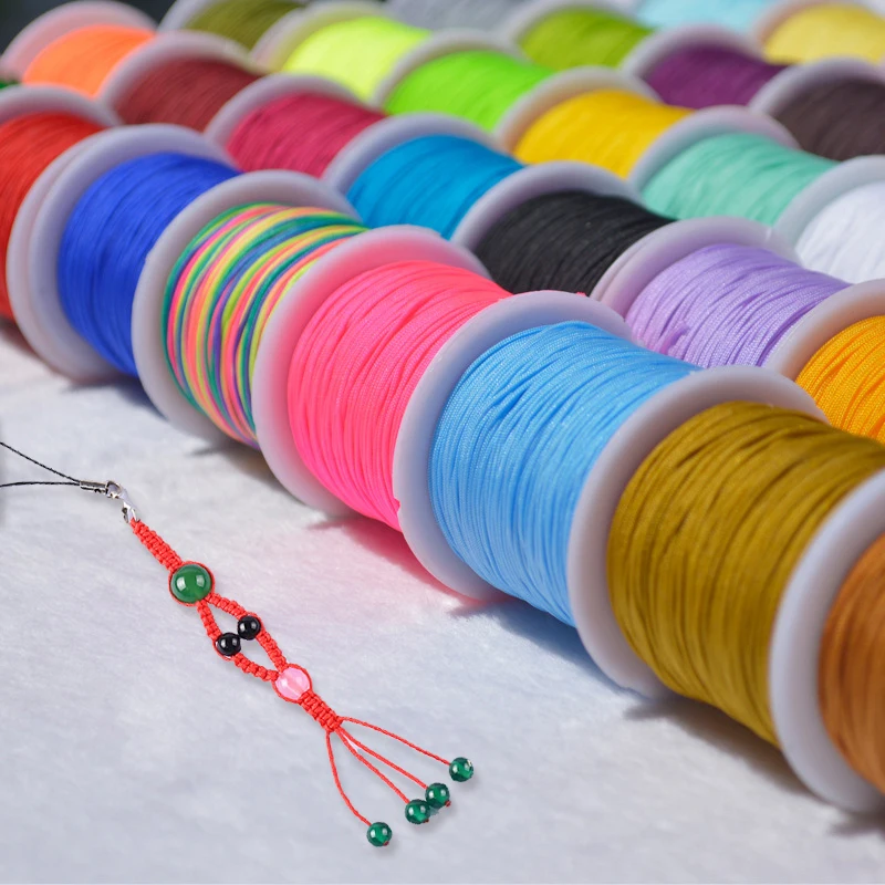 

1Roll Nylon Cord Jewelry Thread 0.8mm*20m Thread DIY For Necklace Bracelets Jewelry Accessor Beading Thread