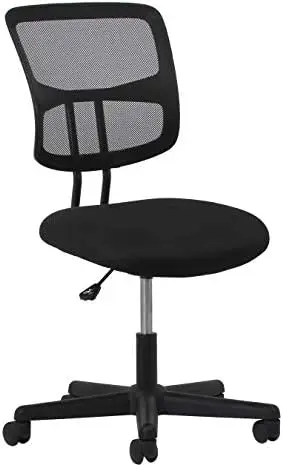 

Collection Swivel Mesh Back Armless Task Chair, in Black (ESS-3020)