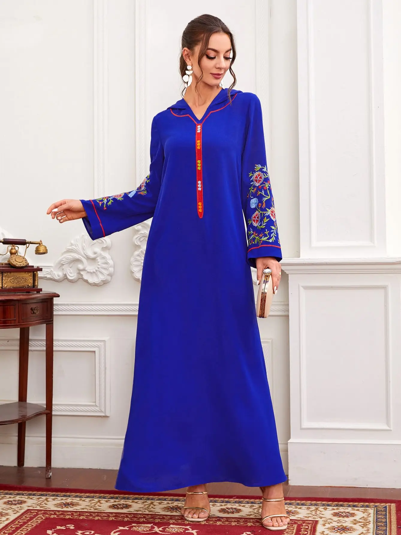 

Рамадан, Abaya, дневное освещение, арабское мусульманское длинное платье, арабское длинное платье Djellaba, женское платье для женщин Caftan