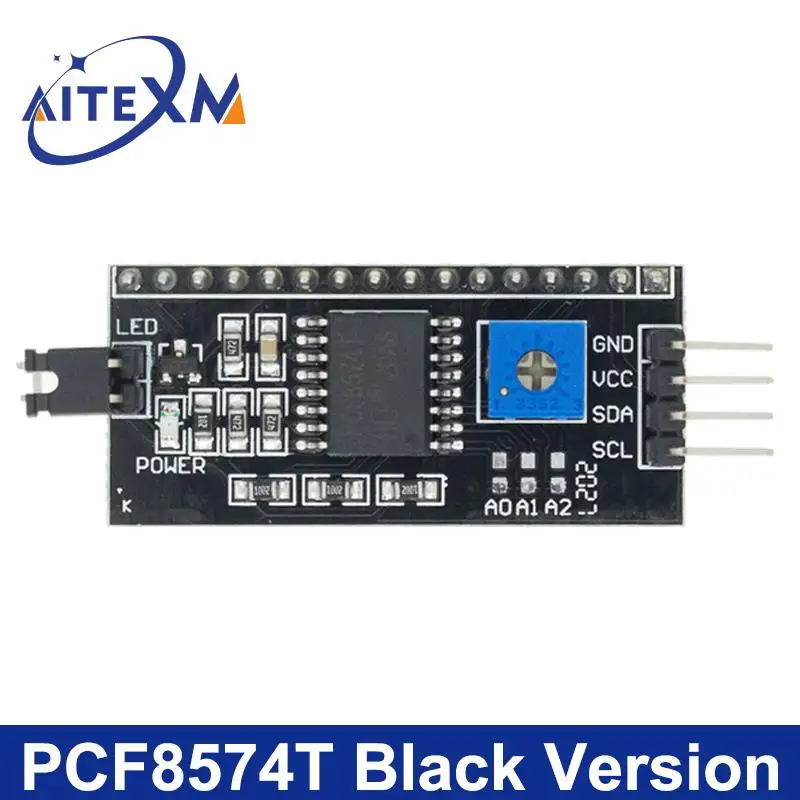 Плата адаптера PCF8574 PCF8574T I/O для IIC I2C TWI последовательный интерфейс SPI LCD 1602 2004 |