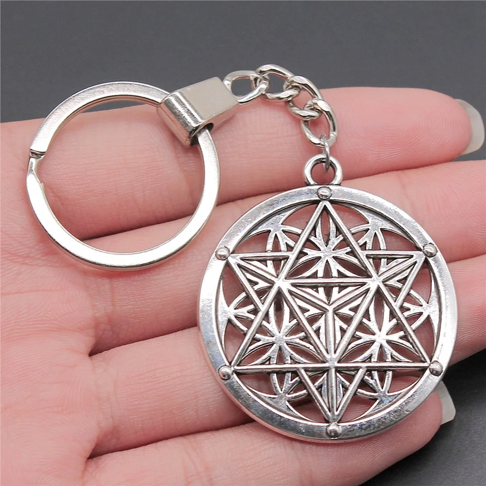 

Винтажный старинный серебряный брелок 45x40 мм полый резной круглый брелок для ключей Прямая поставка держатель для ключей мужские ювелирные...