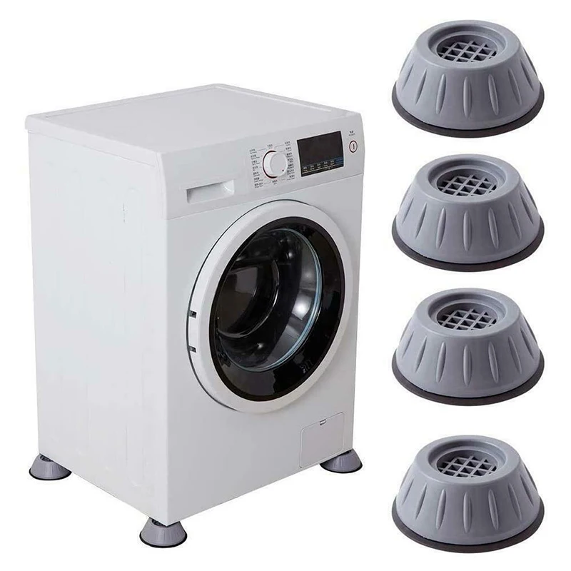 

4Pcs Washer Foot Pad Anti Vibration Pads Washing Machine Holder Dryer Shock Support Prevent Moving Non-Slip Home Supplies