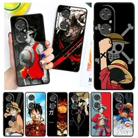 luffy zoro one piece for huawei p50 p40 p30 p20 lite 5g pro nova 5t y9s y9 prime y6 2019 black soft tpu cover phone case
