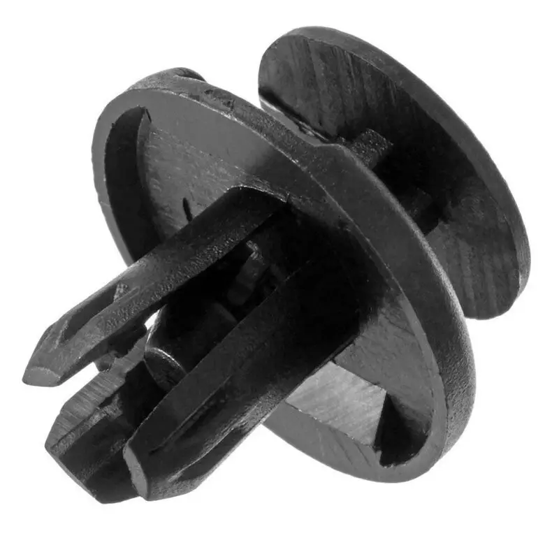 

8mm Hole Plastic Push Pin For Car Bumper Door Trim Rivet Fastener Clips Accessory Black
