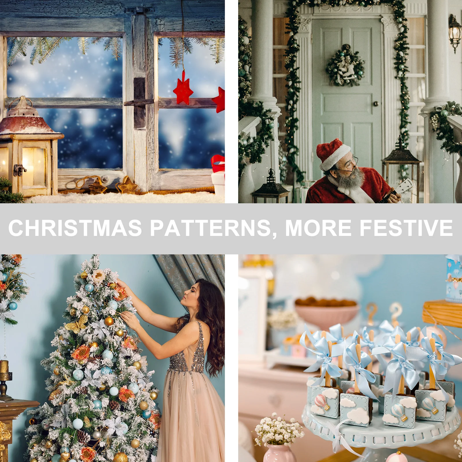 4 шт. наклейки на снежное стекло снежинка наклейка окно рождественская тема