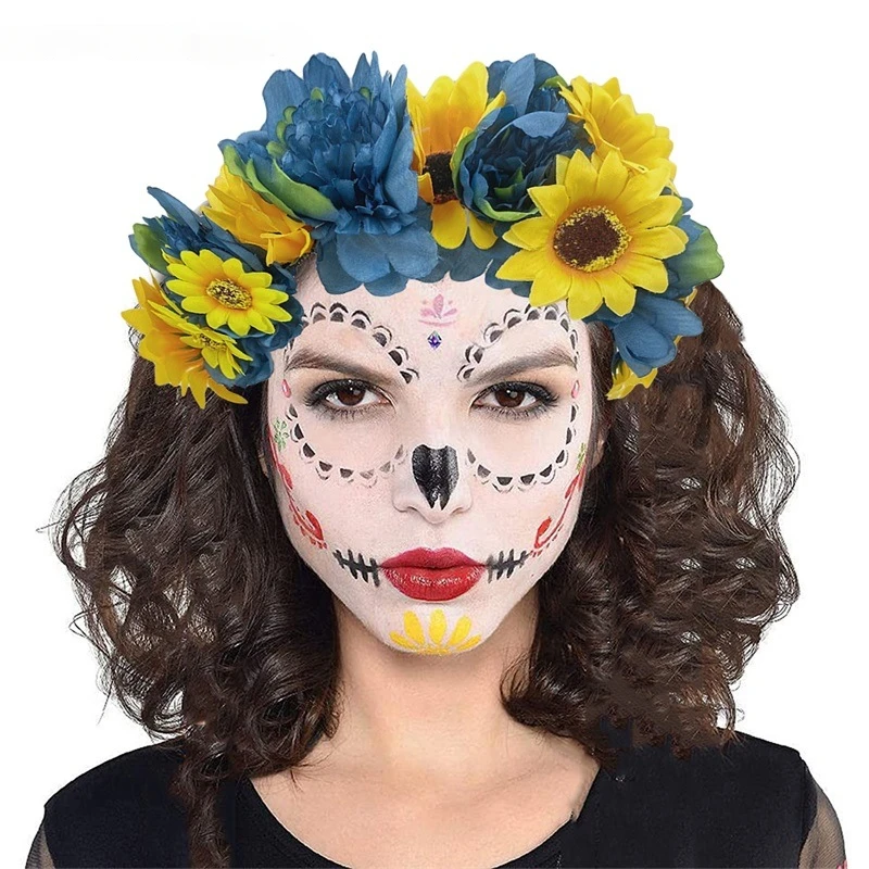 

Обруч для волос с искусственными цветами для женщин и девушек