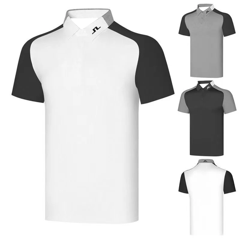 

High Quality New Men's Quick Dry Golf Clothes Men Outdoor Breathable Short Sleeve Sports Slim Fashion Casual Tops Polo