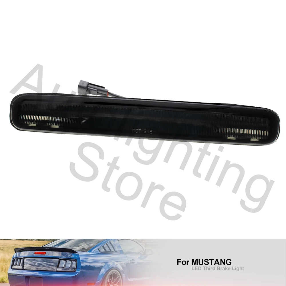 1x для 2005-2009 Ford Mustang Smoke/RED Lens светодиодный третья Тормозная задняя стоп-сигнала
