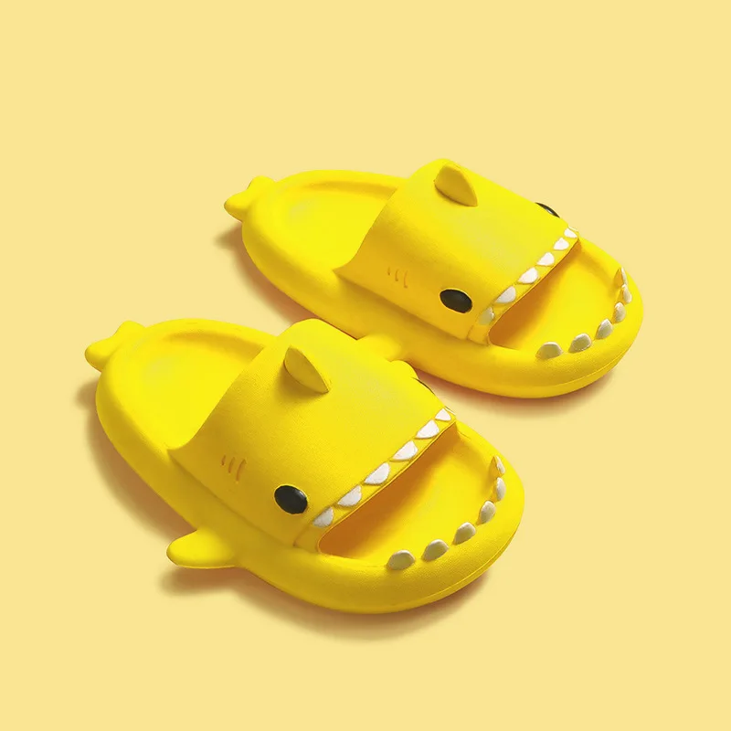 New Soft Cute Kids Slippers Children Sandals Cartoon Shark Summer Boys Girls Slippers Baby Sole Anti-Slip Toddler Home Shoes enlarge