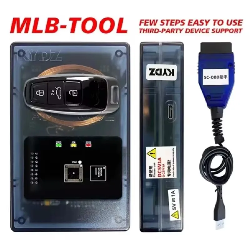 DIYKEY английская версия KYDZ 5M MLB Key Programmer для Audi 434MHz Calculate Generate Dealer с одним чипом OEM Blank