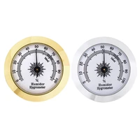 cigar hygrometer for tobacco moisturizing and increased humidity 50mm precision round adjustable point hygrometer