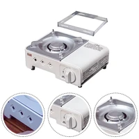 outdoor camping cassette stove outdoor stove cooker gas stove portable folding cassette stove camping grill equipment 2 1kw