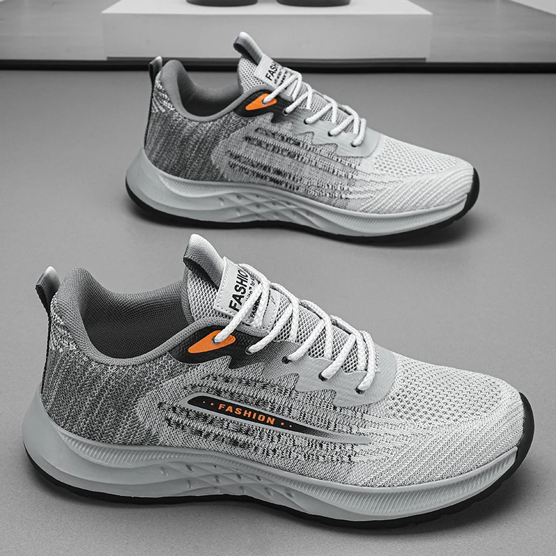 Men's Shoes Lightweight Running Sneakers Mesh Breathable Sports Jogging Training Shoes Outdoor Fitness Fashion Big Size