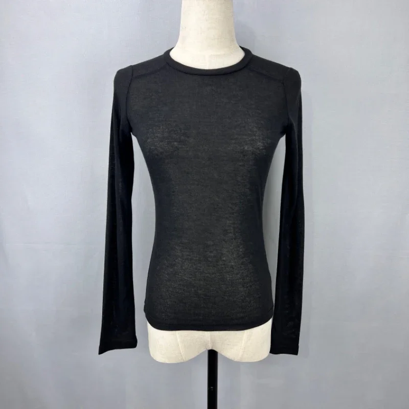 2025 Однотонная футболка с круглым вырезом женские базовые футболки повседневные