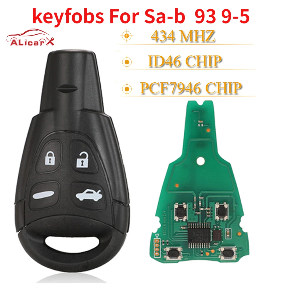 

4 кнопки, флэшки для SA-B 93 9-5 434-2003 LTQSAAM433TX 2011 МГц