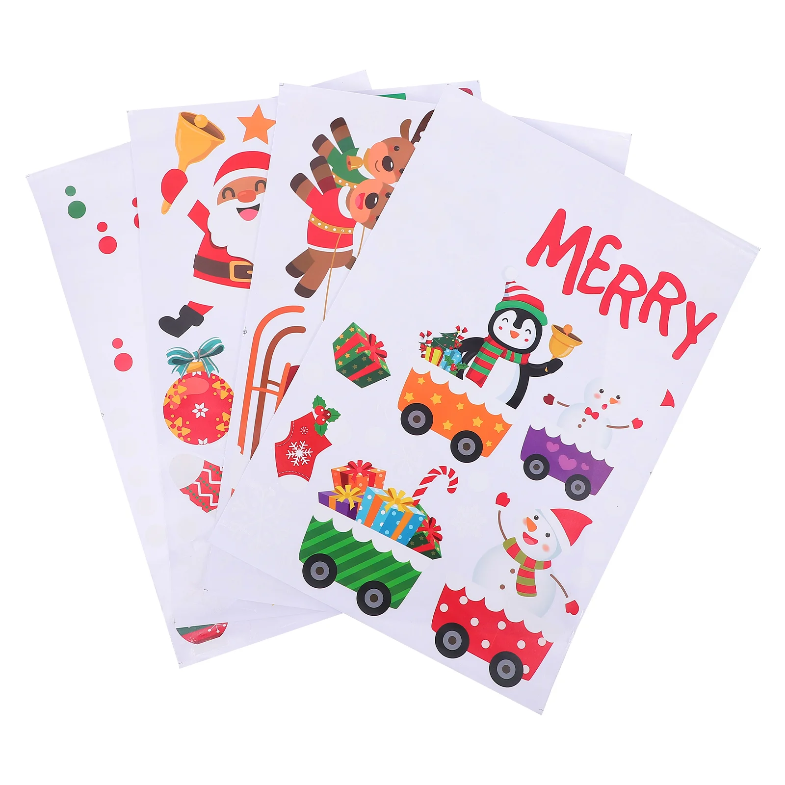 

4 листа, наклейки на окна