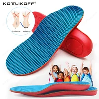 kotlikoff clearance promotion orthopedic insoles for kids low arch orthotics children insole xo leg health correction shoes pads