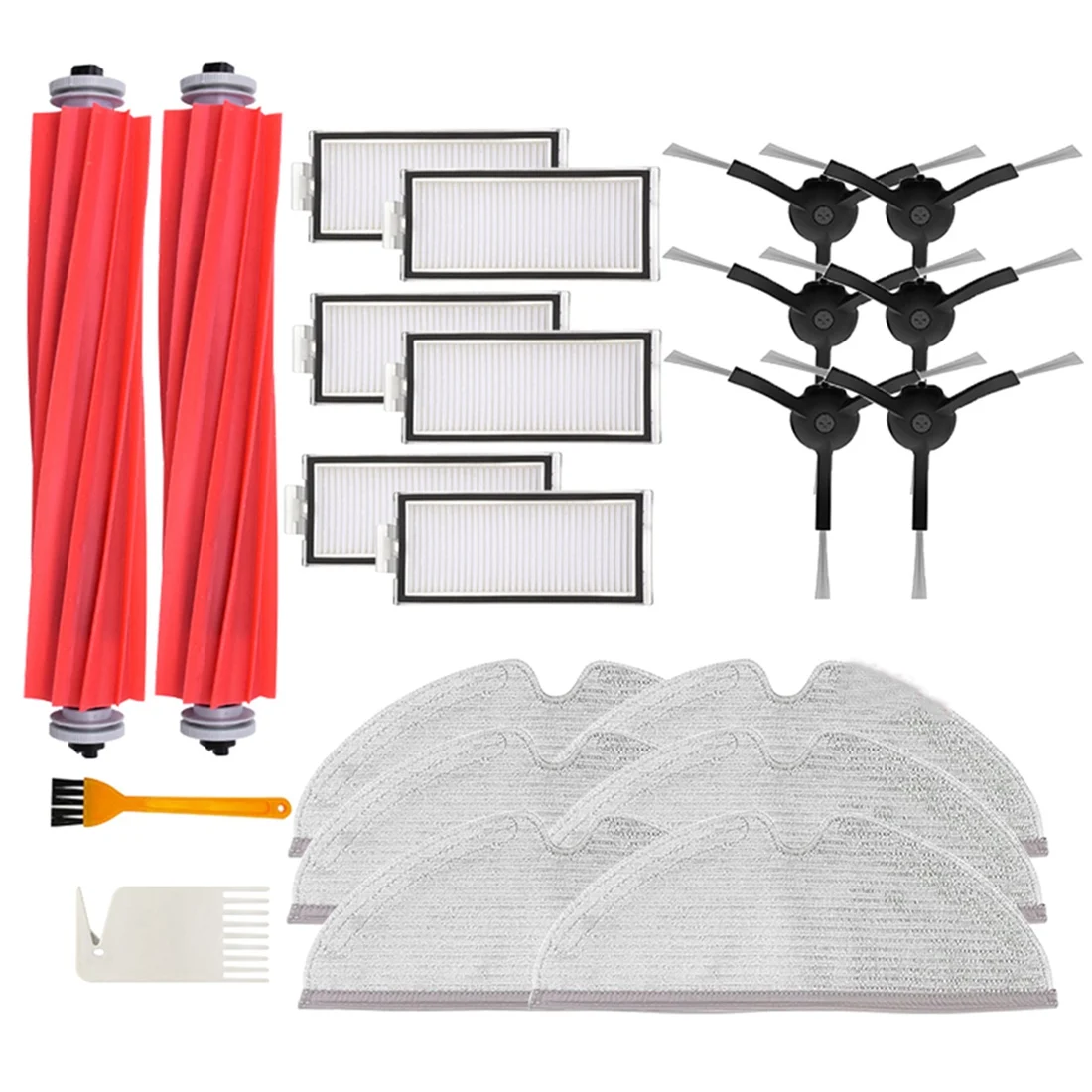 

Replacement for Max / Max+/ T8 Robot Vacuum Cleaner Accessories Main Side Brush Hepa Filter Mop Parts