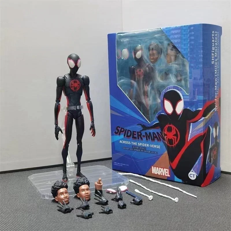 CT Toys Spiderman 2099 Action Figures Miles Gwen Shf Spider-Man All Styles Anime Model Gift Decoration Collection Doll Kits