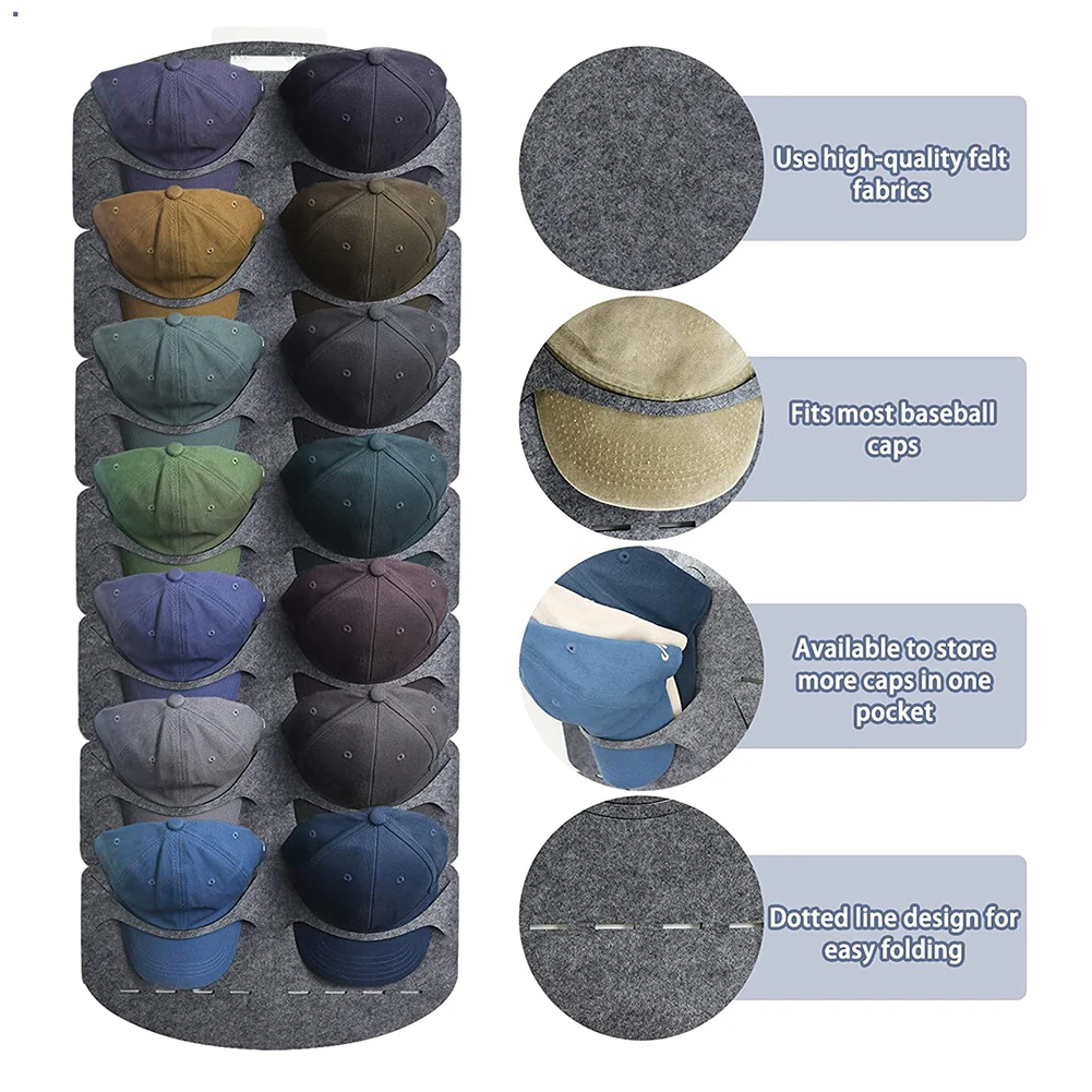

1 шт., складной органайзер для бейсболок и шляп