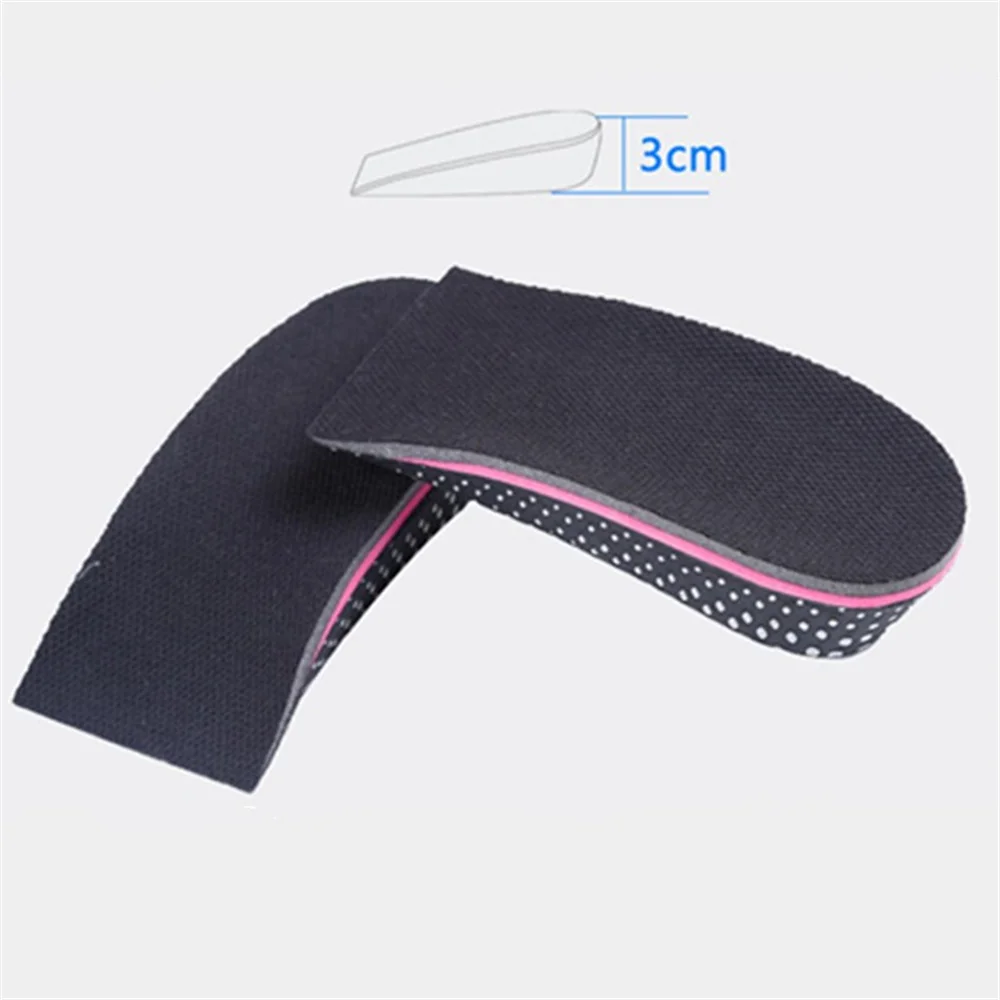 

Increased Insole Eva Fit Foot Type Stable And Anti-slip Soft Material Dry And Breathable Insoles Half Pad Printing Pink