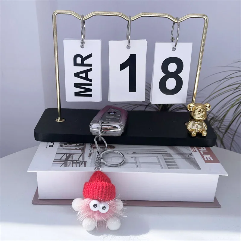 Брелок для ключей из меха норки 8 см