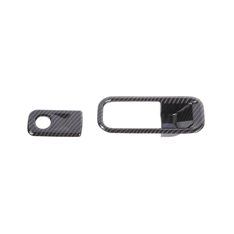 

Co-Pilot Storage Box Handle Switch Cover Trim Sticker For Ford F150 2021 2022 Accessories, ABS Carbon Fiber