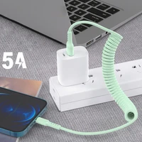 nohon spring type c cable fast charge usb c cable micro usb data cord for huawei xiaomi charging wire