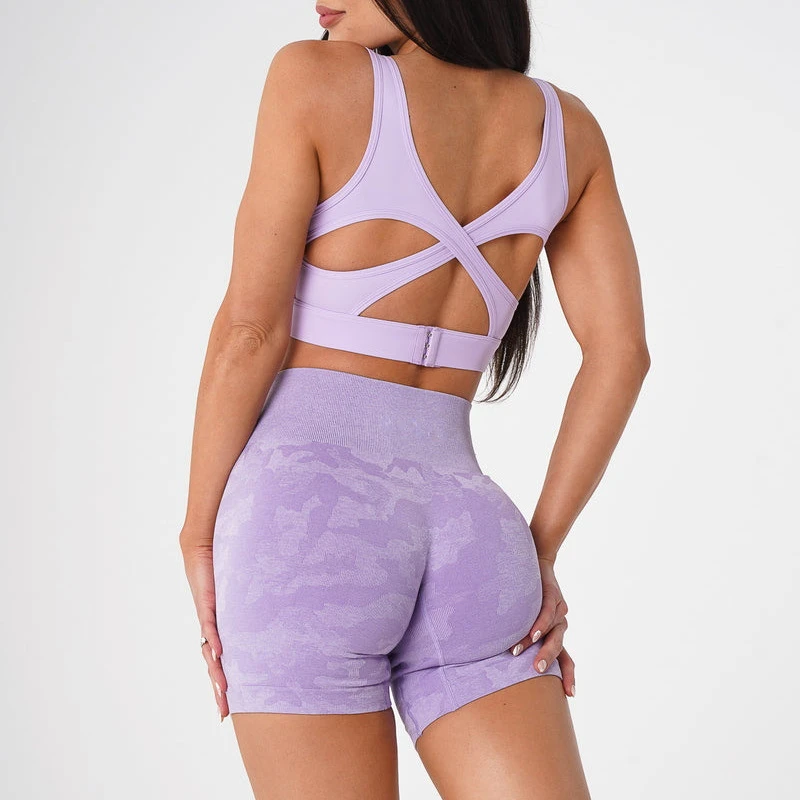 Speriqi Yoga Shorts for Women Breathable Disruptive Pattern Slimming Fitness Fashion Comfortable Stretch Push Up Pants Fashion