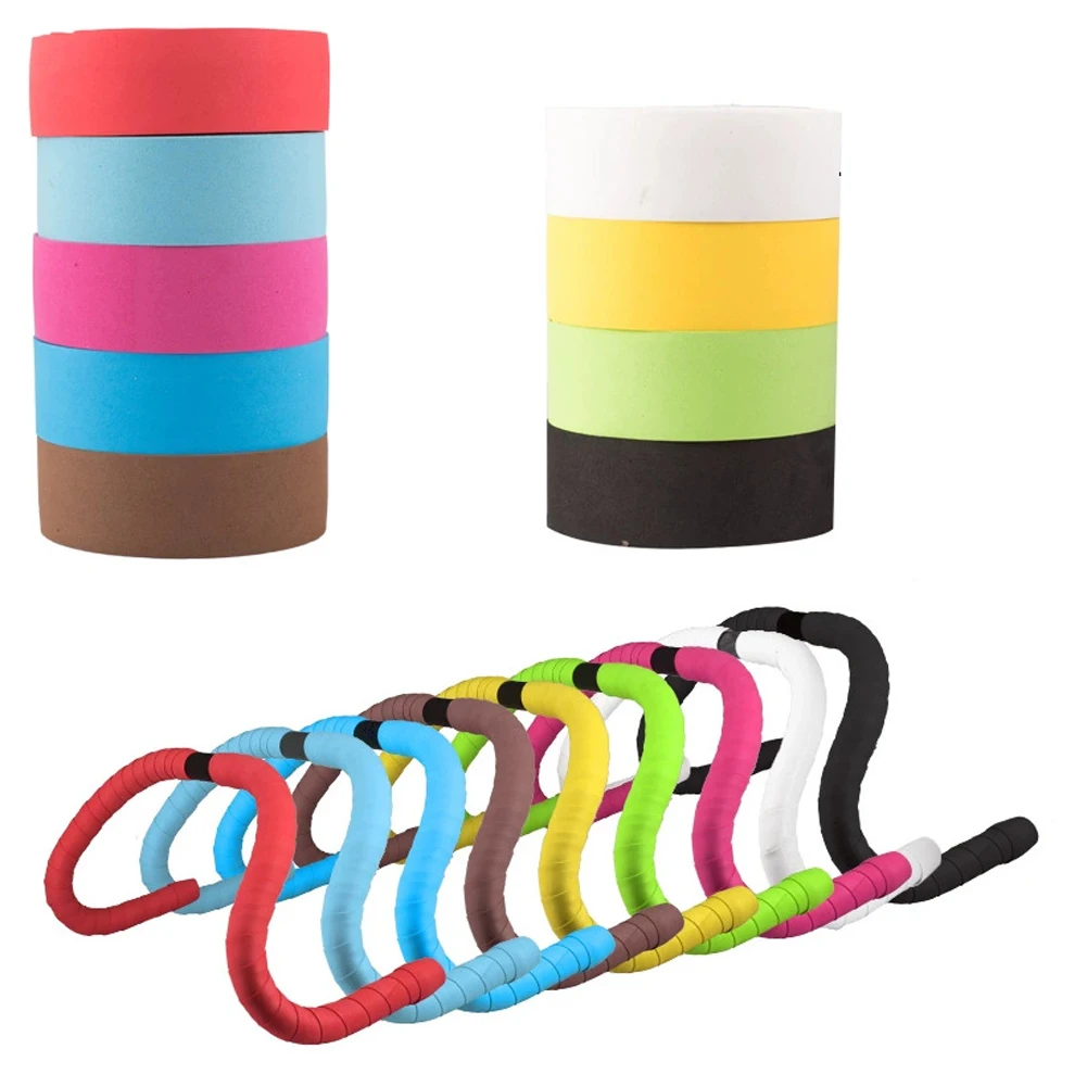 1 пара лент для руля велосипеда губка лента ручки противоскользящая аксессуары