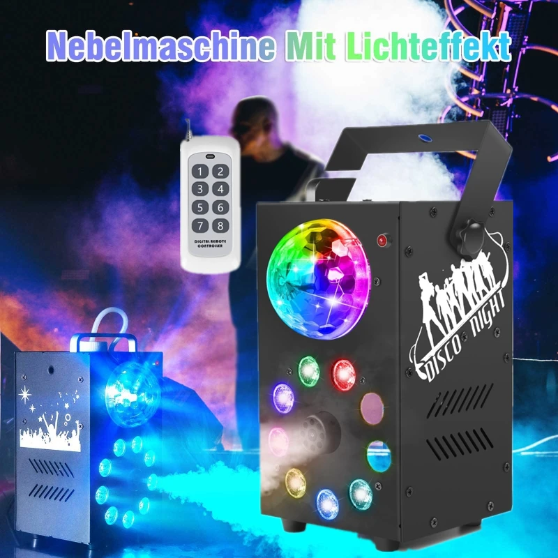 

700W LED RGB Wireless Remote Control Fog Machine Pump DJ Disco Smoke Machine For Christmas Party Wedding Stage LED Fogger