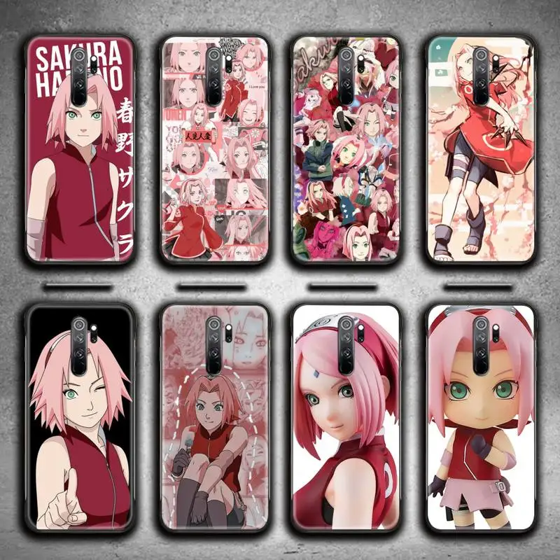 

Naruto Sakura Phone Case for Redmi 9A 9 8A Note 11 10 9 8 8T Pro Max K20 K30 K40 Pro