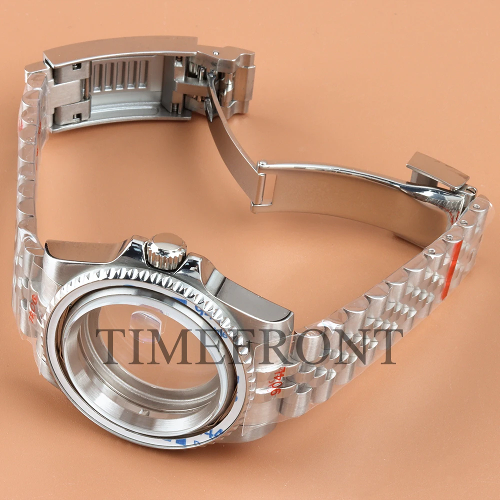 Фото Подходит для модифицированного корпуса часов Seiko NH35 40 мм, классический 24-часовой керамический безель для GMT NH34 NH35 NH36 NH38, механизм 28,5 мм, циферблат Jubilee №2