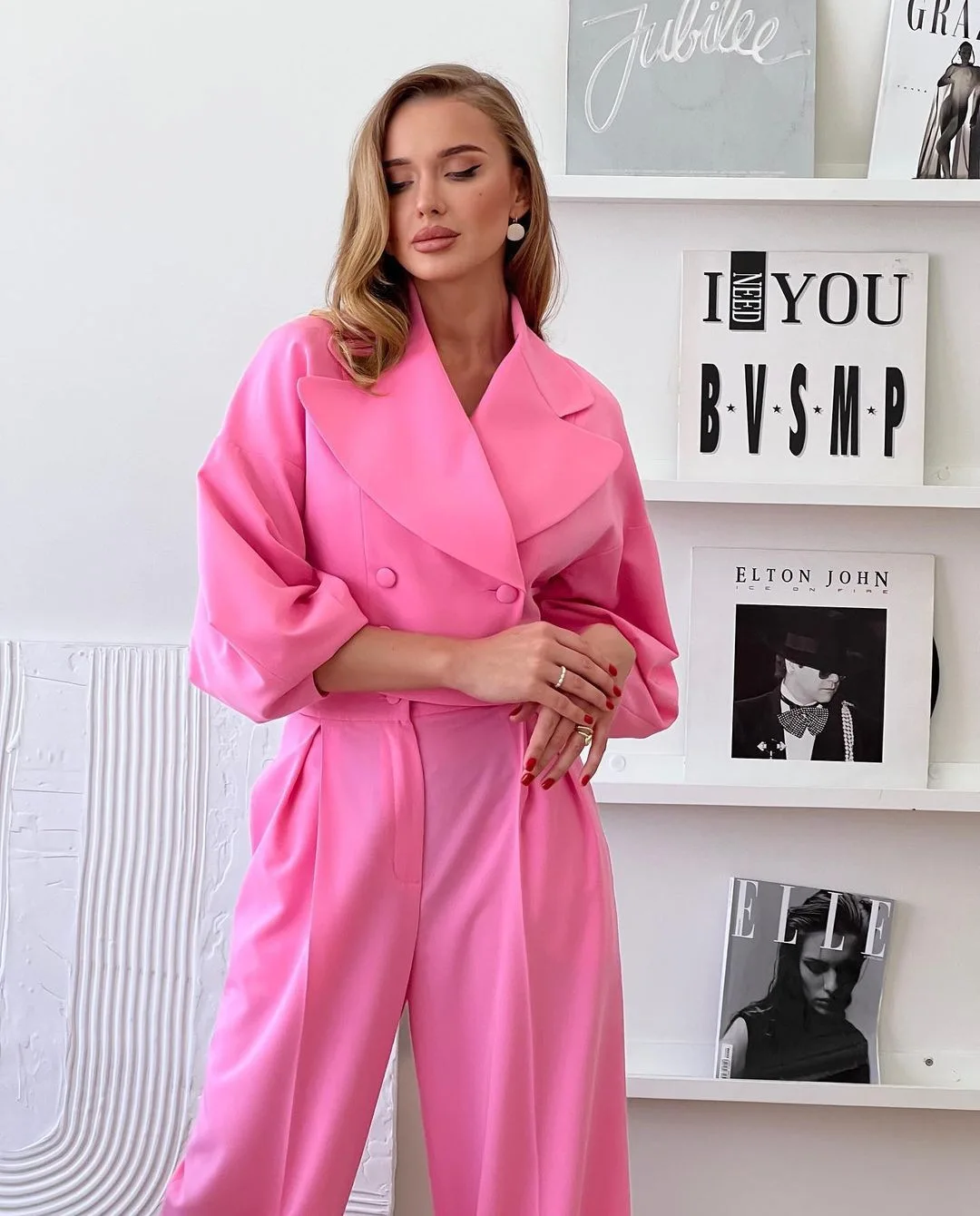 Женский пиджак комплекты брюк из двух предметов однотонные пальто с двойной