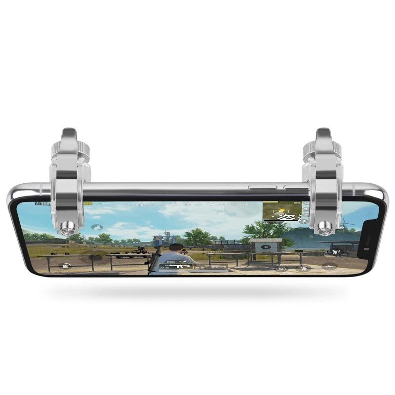 

Metal Smartphone Mobile Gaming Trigger For Pubg Mobile Gamepad Fire Aim Button L1R1 Key Shooter Pubg Controller Triggers
