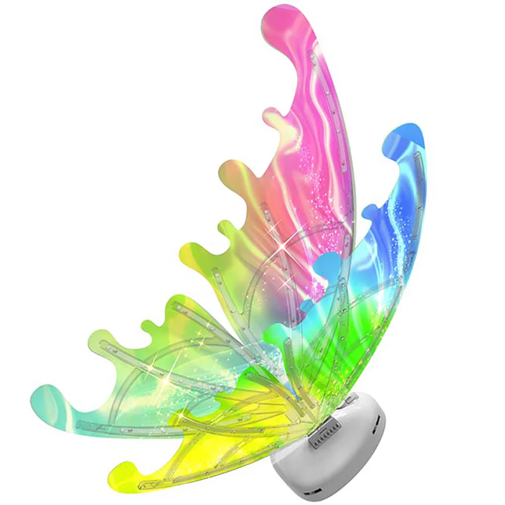 

Fairy Wings Kids Glowing Light Girls Clothes Butterflies Decor Cosplay Outfits Supply Props Princess