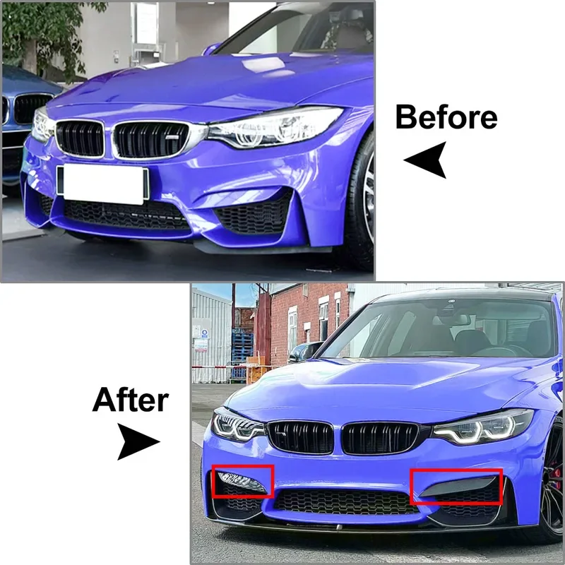 Передний бампер автомобиля, боковой сплиттер, спойлер, накладка для BMW F80 F81 M3 F82 F83 M4 2014 2015 2016 2017 2018 2019 2020 (art.: 3920cc796c115) - 3920cc796c115