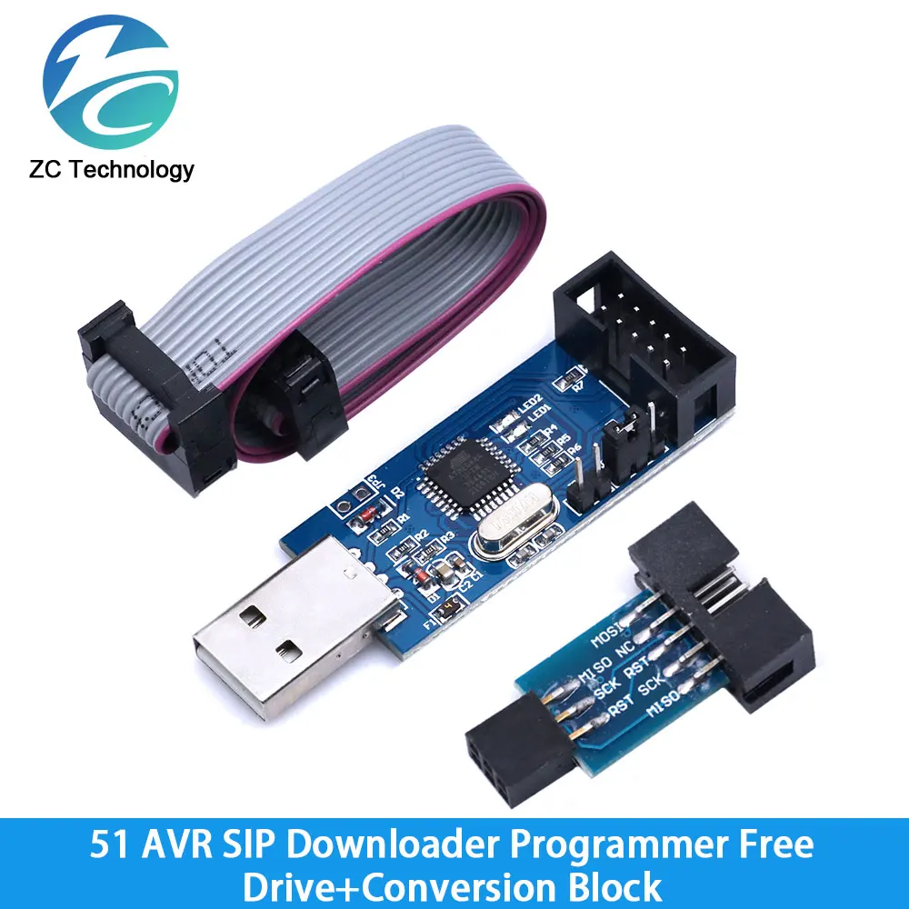 Официальный программатор USBASP USBISP AVR USB ISP ASP ATMEGA8 ATMEGA128 с поддержкой Win7 64