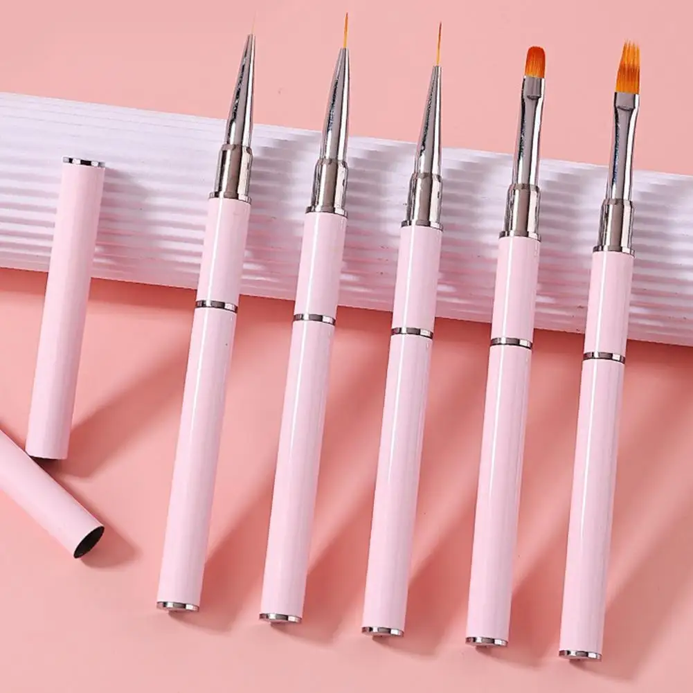 

Dual-ended Nails Art Brush Lines Stripe Painting Drawing Design Extension Manicure DIY Grids Acrylic UV Pen Brush Tools Gel P6K0