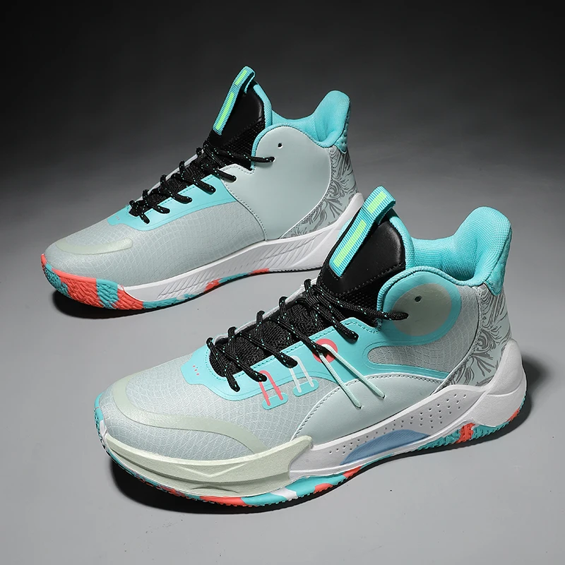 2023 Casual fashion high-quality fluorescent breathable actual game basketball shoes 36-45
