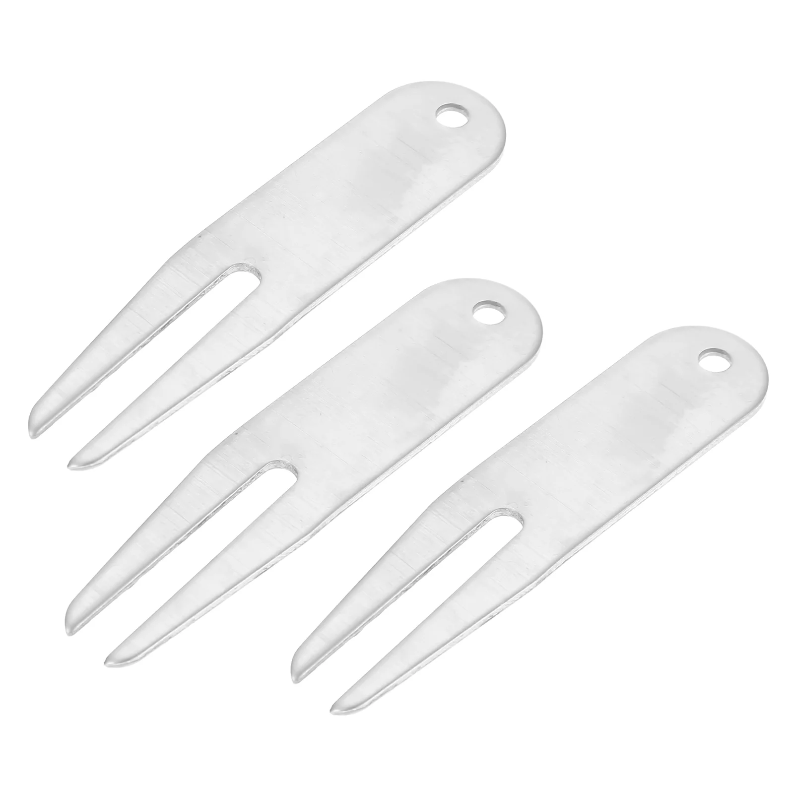 

3pcs Golfs Stainless Steel Training Tools Outdoor Golfs Forks Golfs Divot Tools